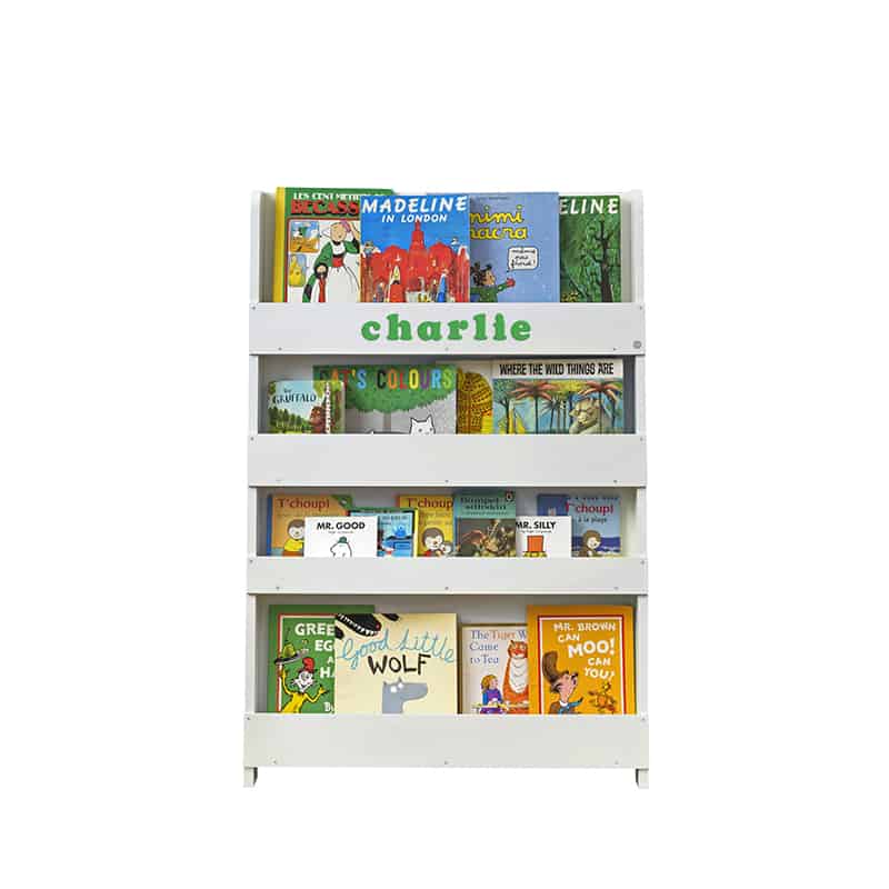 Children's bookcases, Tidy Books, Tidy Books Children Bookcases, kids bookcases, Personalised Children’s Bookcase Light Grey